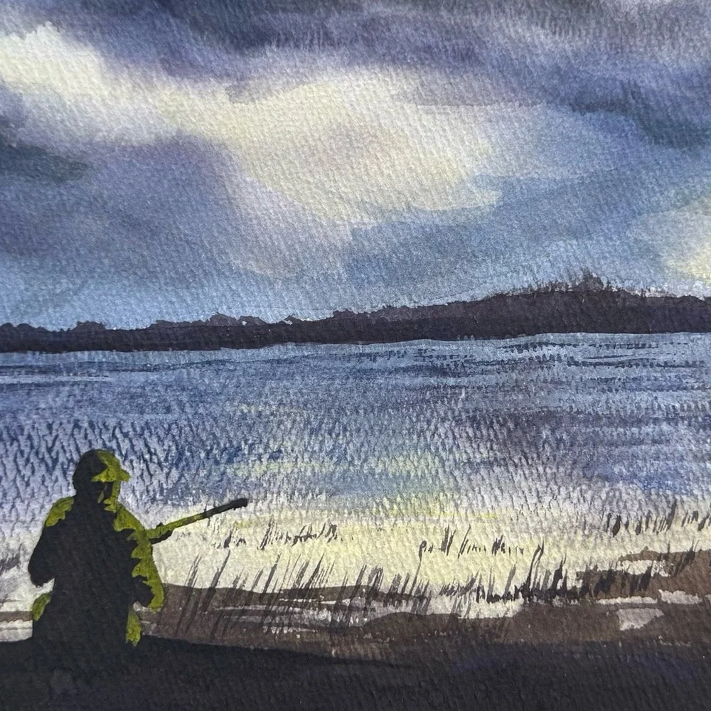 Vietnam War Serene Landscape Watercolor Original Art by Ron Pekar - Picture 5 of 8